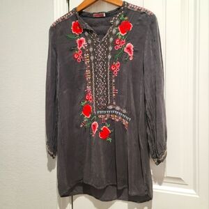 Johnny Was Embroidered Tunic | Size XS